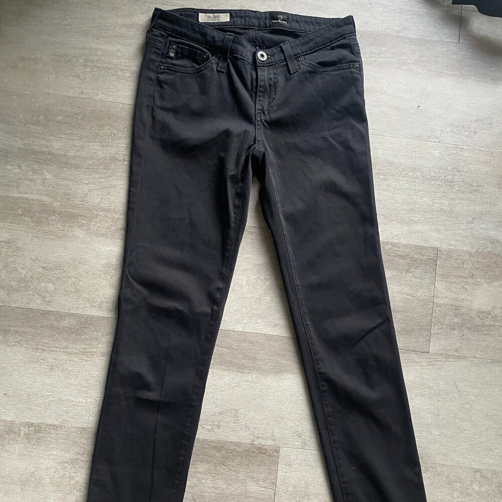 AG Black Cigarette Leg Jeans